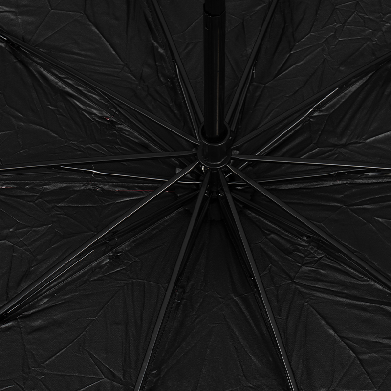 经典条纹三折遮阳雨伞