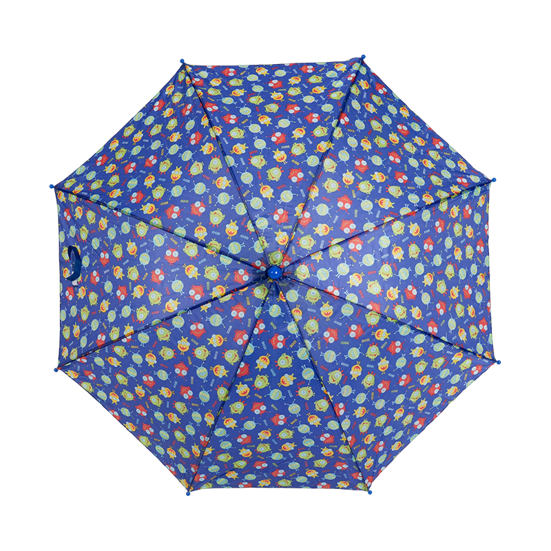 印刷直自动打开儿童雨伞