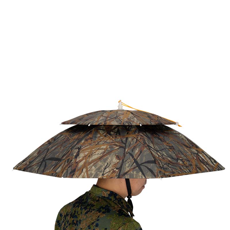 双层可穿戴雨伞帽