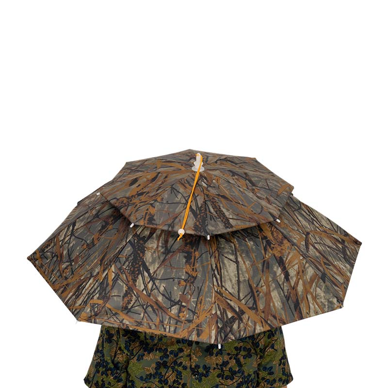 双层可穿戴雨伞帽